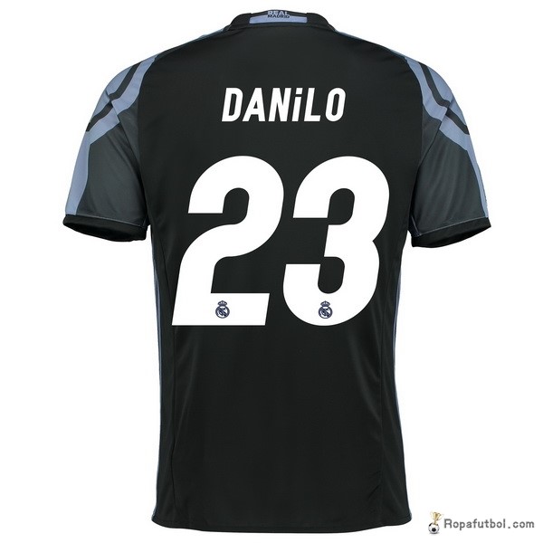 Camiseta Real Madrid Replica Tercera Ropa Danilo 2016/17 Negro